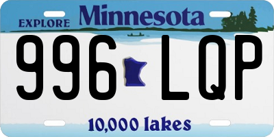 MN license plate 996LQP