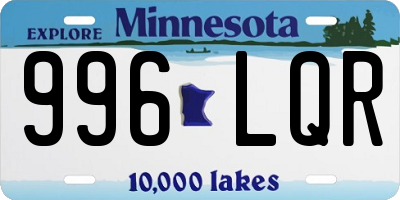 MN license plate 996LQR