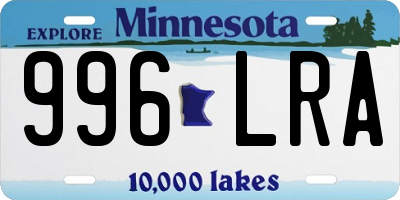 MN license plate 996LRA