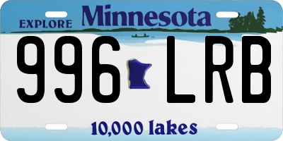MN license plate 996LRB