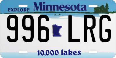 MN license plate 996LRG