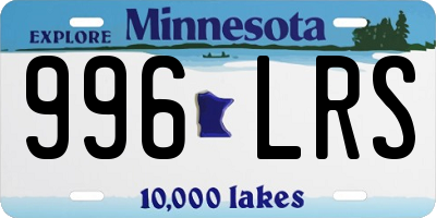 MN license plate 996LRS