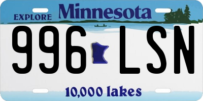 MN license plate 996LSN