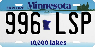 MN license plate 996LSP