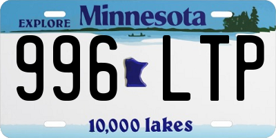MN license plate 996LTP