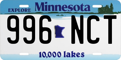 MN license plate 996NCT