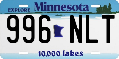 MN license plate 996NLT