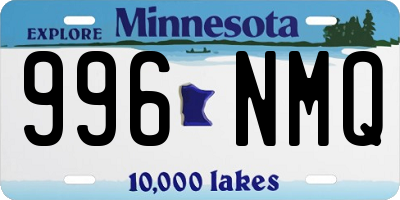MN license plate 996NMQ