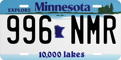 MN license plate 996NMR