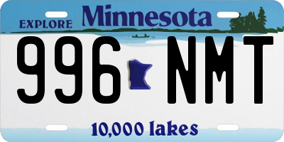 MN license plate 996NMT