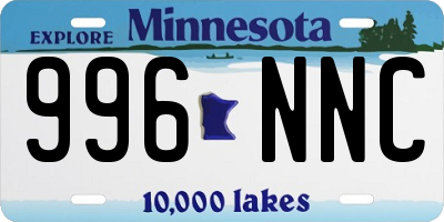 MN license plate 996NNC