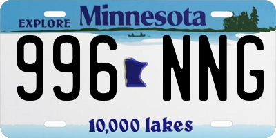MN license plate 996NNG