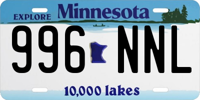 MN license plate 996NNL