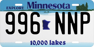 MN license plate 996NNP