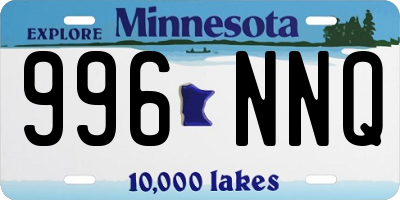 MN license plate 996NNQ