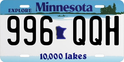 MN license plate 996QQH