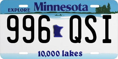 MN license plate 996QSI