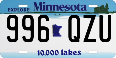 MN license plate 996QZU