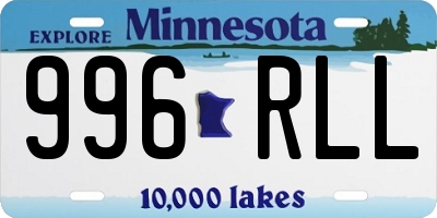 MN license plate 996RLL