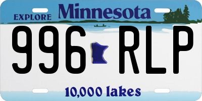 MN license plate 996RLP