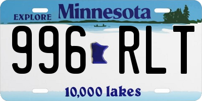 MN license plate 996RLT