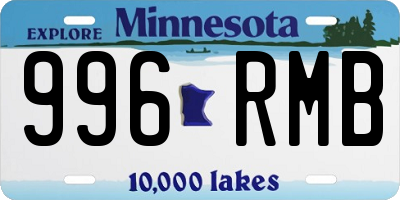 MN license plate 996RMB