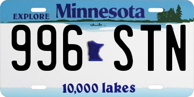 MN license plate 996STN