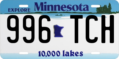 MN license plate 996TCH