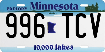 MN license plate 996TCV