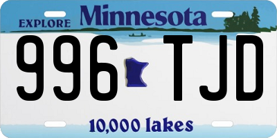 MN license plate 996TJD