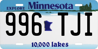 MN license plate 996TJI
