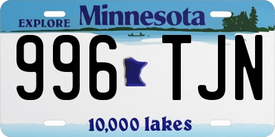 MN license plate 996TJN