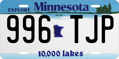 MN license plate 996TJP