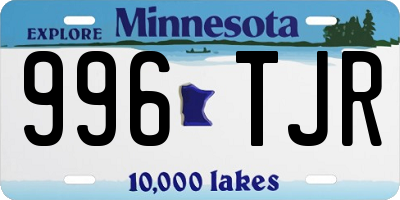 MN license plate 996TJR