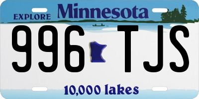 MN license plate 996TJS