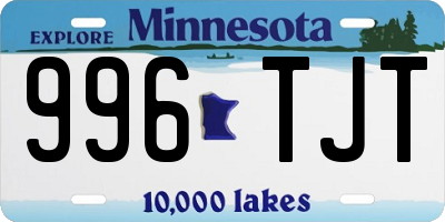 MN license plate 996TJT