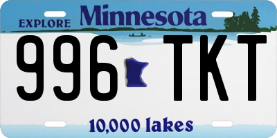 MN license plate 996TKT