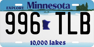 MN license plate 996TLB