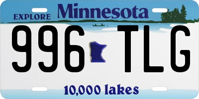 MN license plate 996TLG
