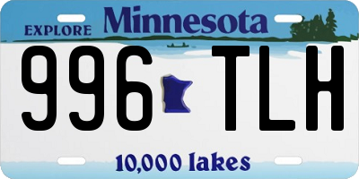 MN license plate 996TLH