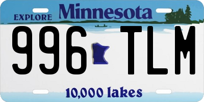 MN license plate 996TLM