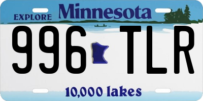 MN license plate 996TLR