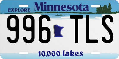 MN license plate 996TLS