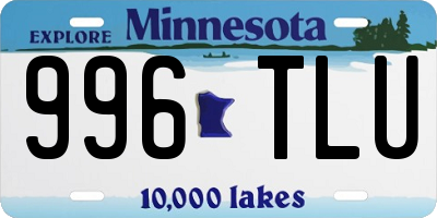 MN license plate 996TLU