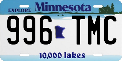 MN license plate 996TMC