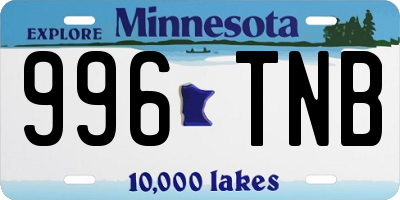 MN license plate 996TNB