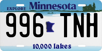 MN license plate 996TNH