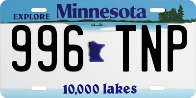 MN license plate 996TNP
