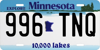 MN license plate 996TNQ