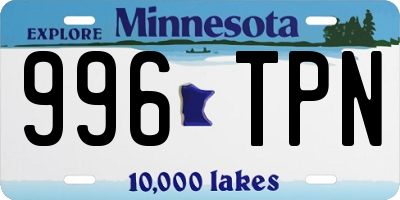 MN license plate 996TPN